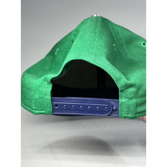 Hartford Whaler New Era Cap Hat Green Snapback Trucker Python Faux Leather Bill - Picture 6 of 8